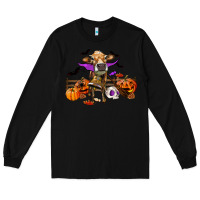 Black Heifer cow halloween Long Sleeve Tee - RanaPortraitStore