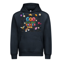 Navy god is so much bigger than... Urban Hoodie - MaliasSmallBusiness