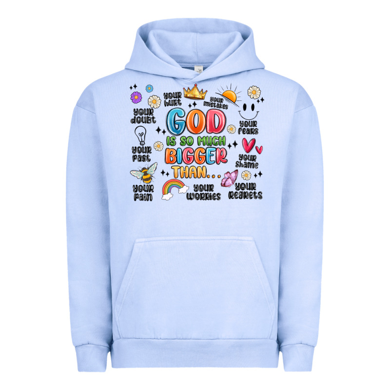 God Is So Much Bigger Than... Urban Hoodie by MaliasSmallBusiness | Teevron