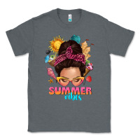 Charcoal Heather summer vibes messy bun tbw Classic Tee - texasbilliewilder