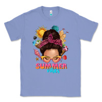 Colony Blue summer vibes messy bun tbw Classic Tee - texasbilliewilder
