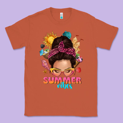 Summer Vibes Messy Bun Tbw Classic Tee Designed By Texasbilliewilder