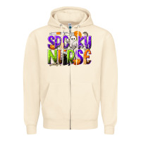 Sandshell Halloween Spooky Nurse Zipper Hoodie - texasbilliewilder