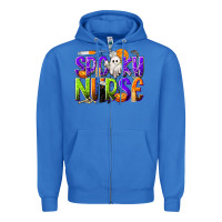 True Royal Halloween Spooky Nurse Zipper Hoodie - texasbilliewilder