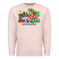 Pale Pink love dominican republic Premium Sweatshirt - AdoDesignShop