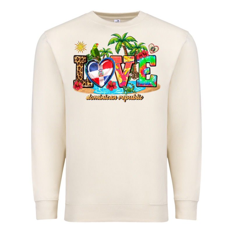 Love Dominican Republic Premium Sweatshirt by AdoDesignShop | Teevron