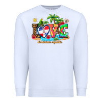 White love dominican republic Premium Sweatshirt - AdoDesignShop