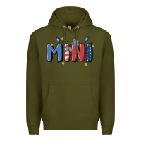 Army Green 4th july mini Premium Hoodie - MaliasSmallBusiness