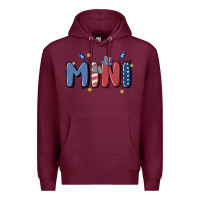 Burgundy 4th july mini Premium Hoodie - MaliasSmallBusiness