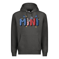Charcoal Heather 4th july mini Premium Hoodie - MaliasSmallBusiness