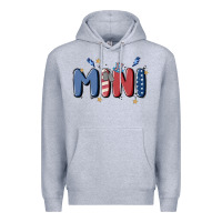 Heather Grey 4th july mini Premium Hoodie - MaliasSmallBusiness