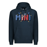 Navy 4th july mini Premium Hoodie - MaliasSmallBusiness