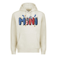 Oatmeal Heather 4th july mini Premium Hoodie - MaliasSmallBusiness