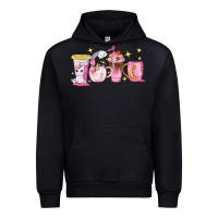 Black unicorn coffee cups Urban Hoodie - NancyCooperArtShop