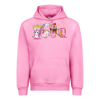 Fuchsia Pink unicorn coffee cups Urban Hoodie - NancyCooperArtShop