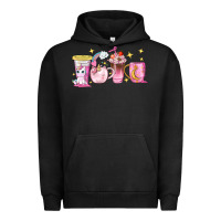 Pigment Black unicorn coffee cups Urban Hoodie - NancyCooperArtShop
