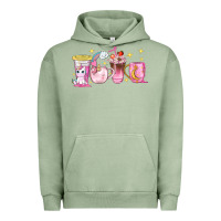 Pigment Oil Green unicorn coffee cups Urban Hoodie - NancyCooperArtShop