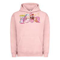Pigment Salmon unicorn coffee cups Urban Hoodie - NancyCooperArtShop