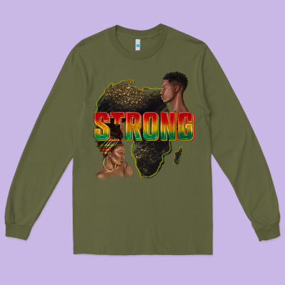Long Sleeve Tee strong with glitter