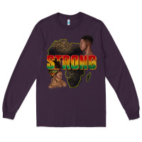 Plum strong with glitter Long Sleeve Tee - texasbilliewilder