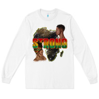 White strong with glitter Long Sleeve Tee - texasbilliewilder
