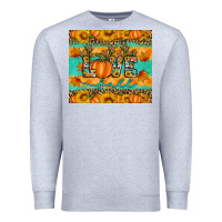Heather Grey love fall Premium Sweatshirt - Artiststas