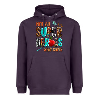 Plum not all super heroes wear capes Heavyweight Hoodie - AdoDesignShop