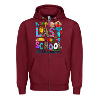 Burgundy happy last day of school Zipper Hoodie - Zillion Design Studio