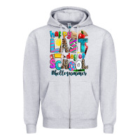 Heather Grey happy last day of school Zipper Hoodie - Zillion Design Studio
