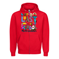 Red happy last day of school Zipper Hoodie - Zillion Design Studio