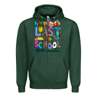 Sports Green happy last day of school Zipper Hoodie - Zillion Design Studio