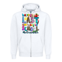 White happy last day of school Zipper Hoodie - Zillion Design Studio
