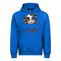 Cobalt custom cow Urban Hoodie - MaliasSmallBusiness