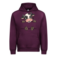 Mauve Wine custom cow Urban Hoodie - MaliasSmallBusiness