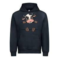 Navy custom cow Urban Hoodie - MaliasSmallBusiness