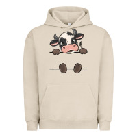 Pigment French Oak custom cow Urban Hoodie - MaliasSmallBusiness