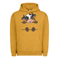 Pigment Peanut Butter custom cow Urban Hoodie - MaliasSmallBusiness