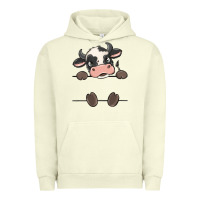 Pigment Pistachio custom cow Urban Hoodie - MaliasSmallBusiness