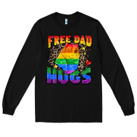 Black free dad hugs Long Sleeve Tee - Zillion Design Studio