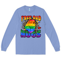 Colony Blue free dad hugs Long Sleeve Tee - Zillion Design Studio