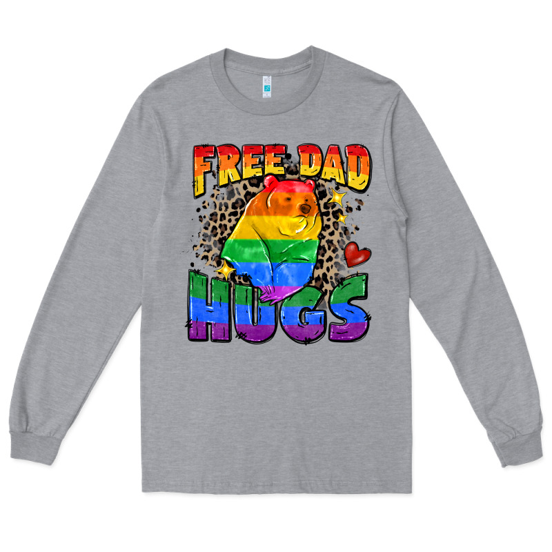 Free Dad Hugs Long Sleeve Tee by Zillion Design Studio | Teevron