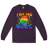 Plum free dad hugs Long Sleeve Tee - Zillion Design Studio
