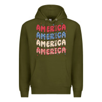 Army Green america Premium Hoodie - MaliasSmallBusiness