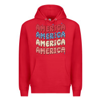 Red america Premium Hoodie - MaliasSmallBusiness