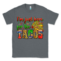 Charcoal Heather i'm just here for the tacos Classic Tee - Zillion Design Studio