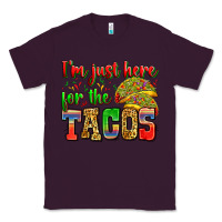 Plum i'm just here for the tacos Classic Tee - Zillion Design Studio