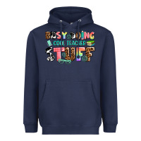 Navy busy doing cool teacher stuff Heavyweight Hoodie - AdoDesignShop