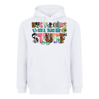 White busy doing cool teacher stuff Heavyweight Hoodie - AdoDesignShop