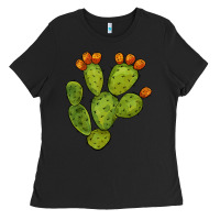 Black cactus Ladies Tee - BarkalooDesign
