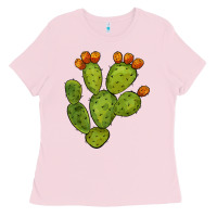 Bubblegum Pink cactus Ladies Tee - BarkalooDesign